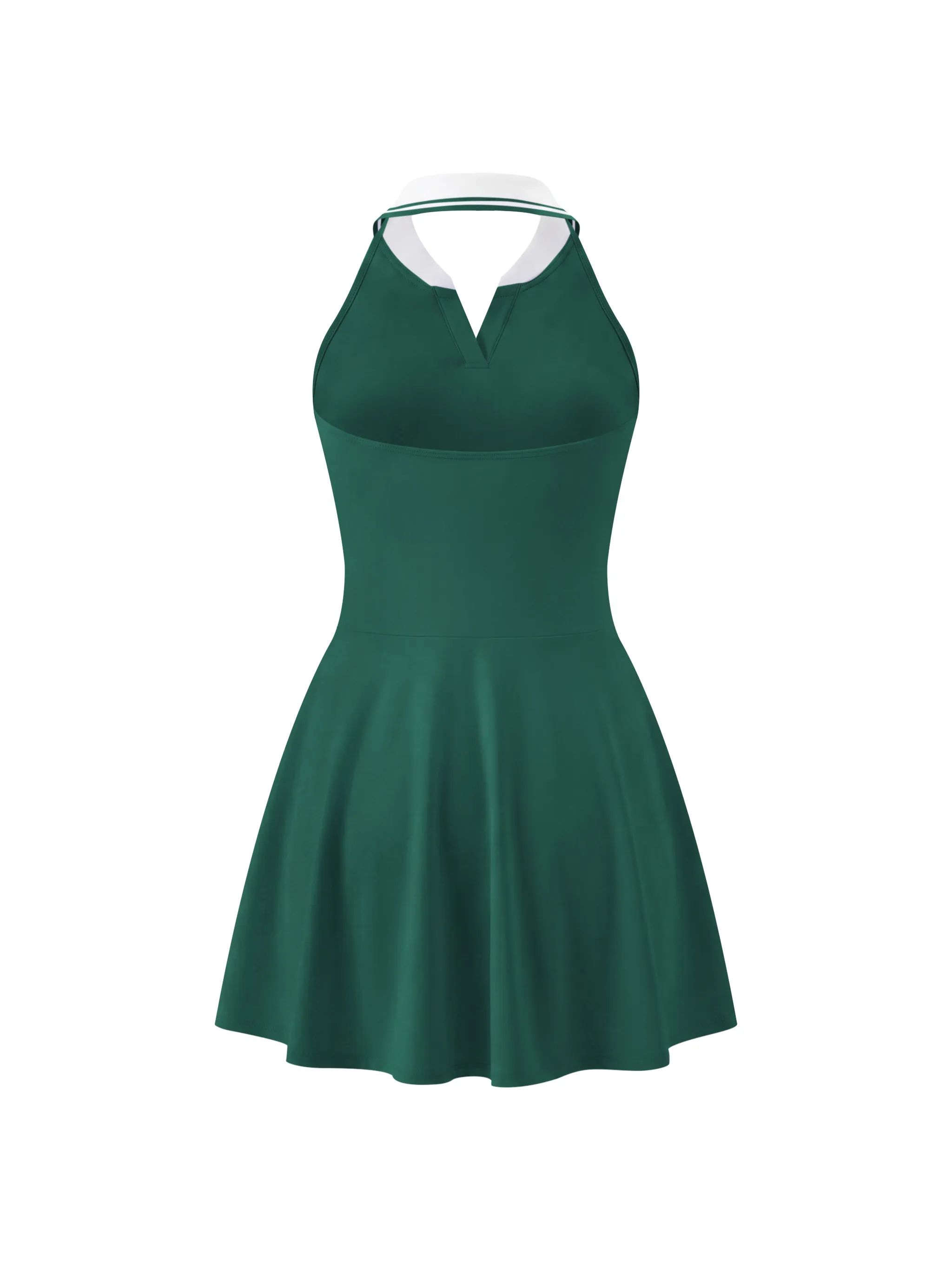 Women's Collared Halter A-Line Tennis Dress