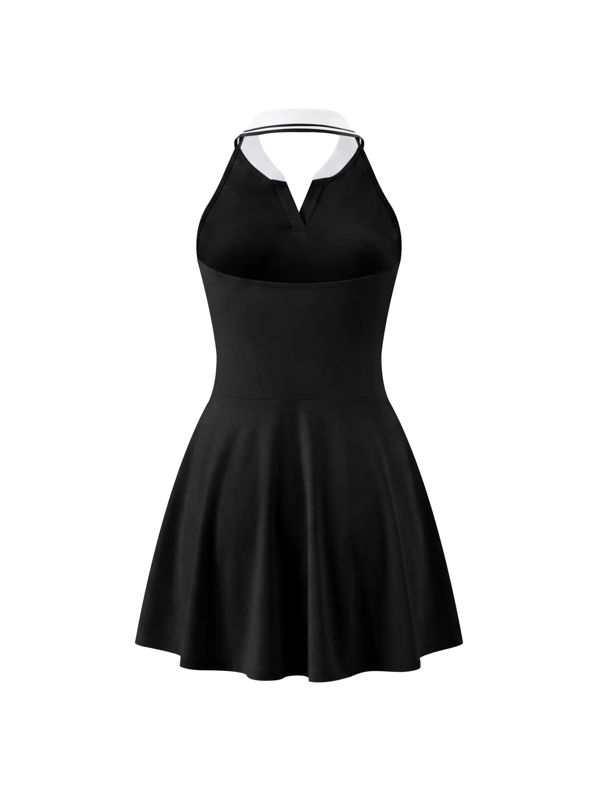 Women's Collared Halter A-Line Tennis Dress