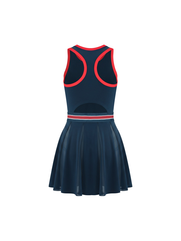 Women's Color Block A-Line Sleeveless Dress