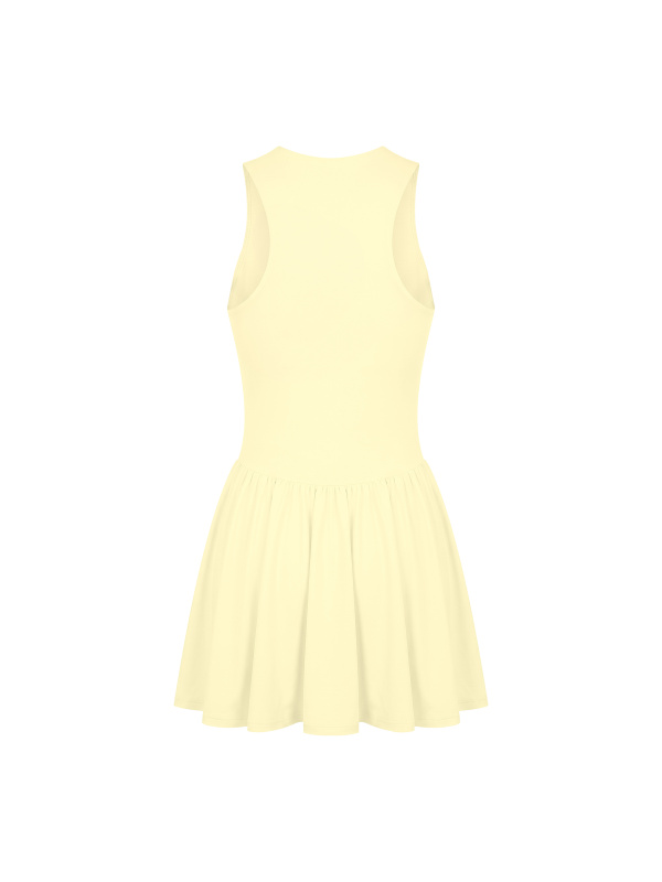 Women’s Ruched Sleeveless Full-Zip Dress