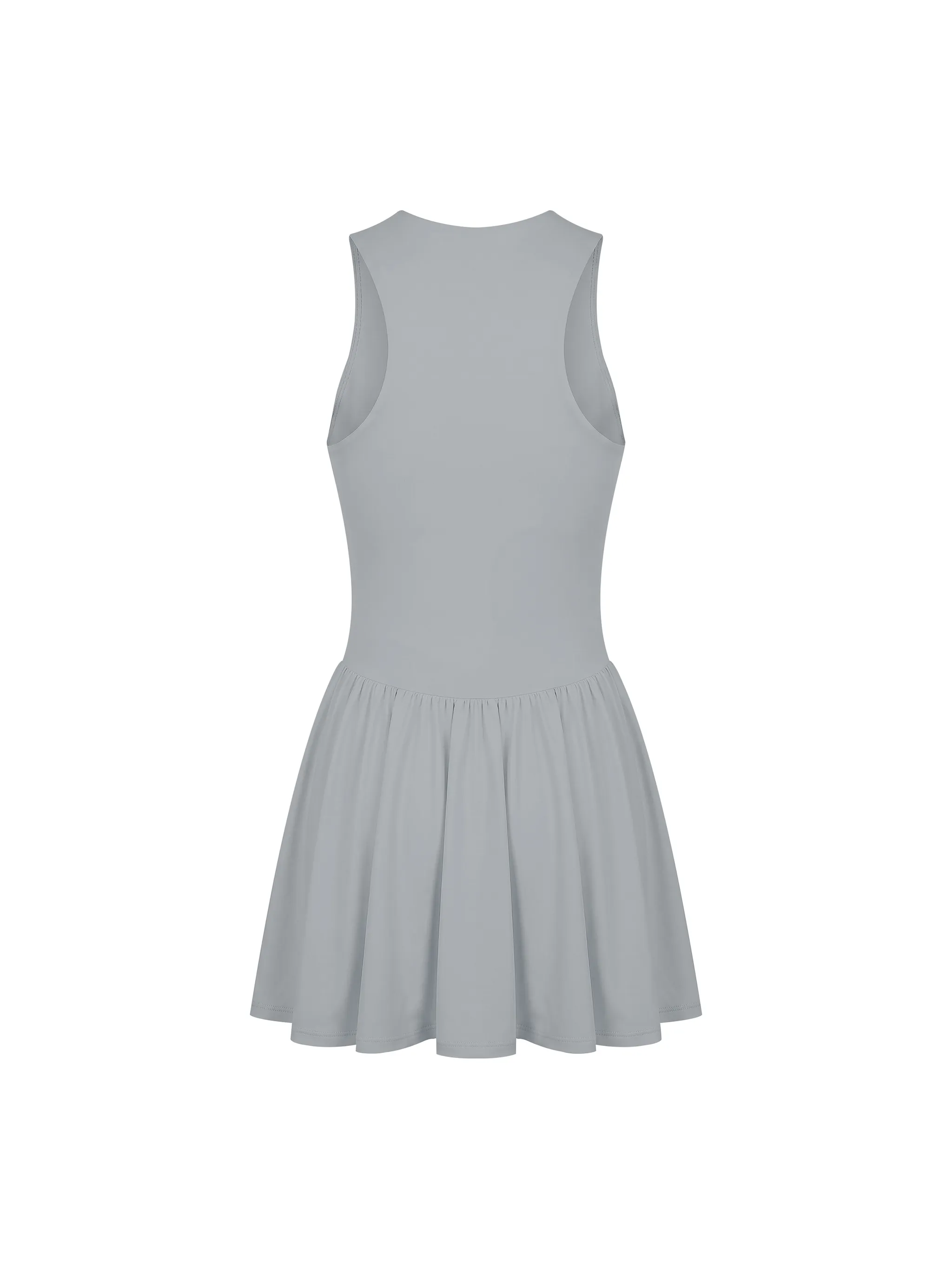 Women’s Ruched Sleeveless Full-Zip Dress