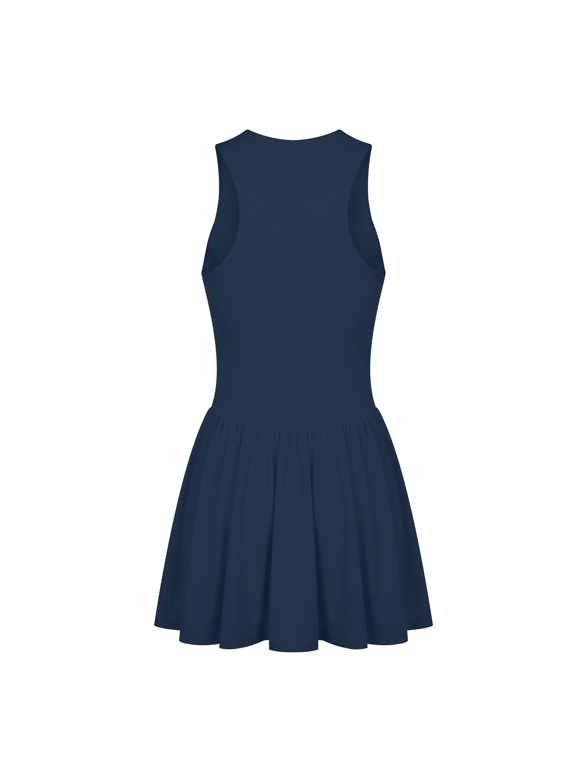Women’s Ruched Sleeveless Full-Zip Dress