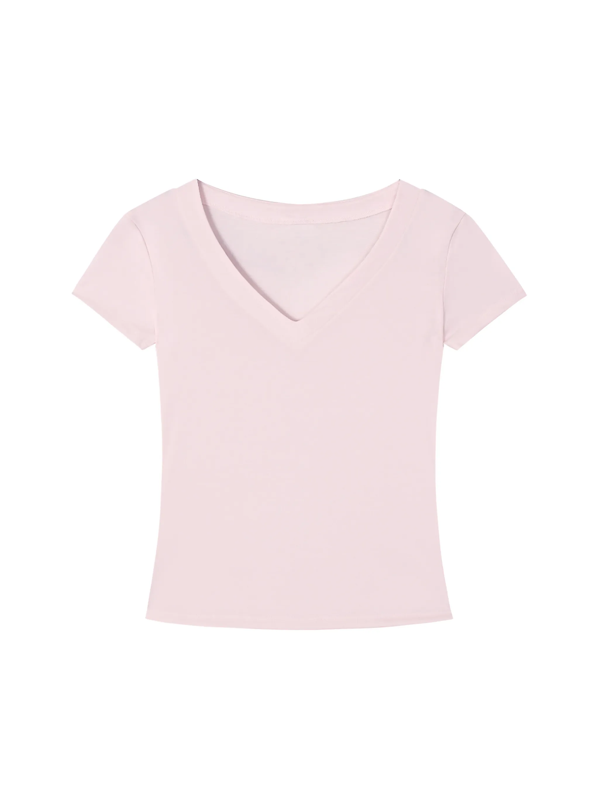 Tencel Slim Fit V-Neck T-Shirt