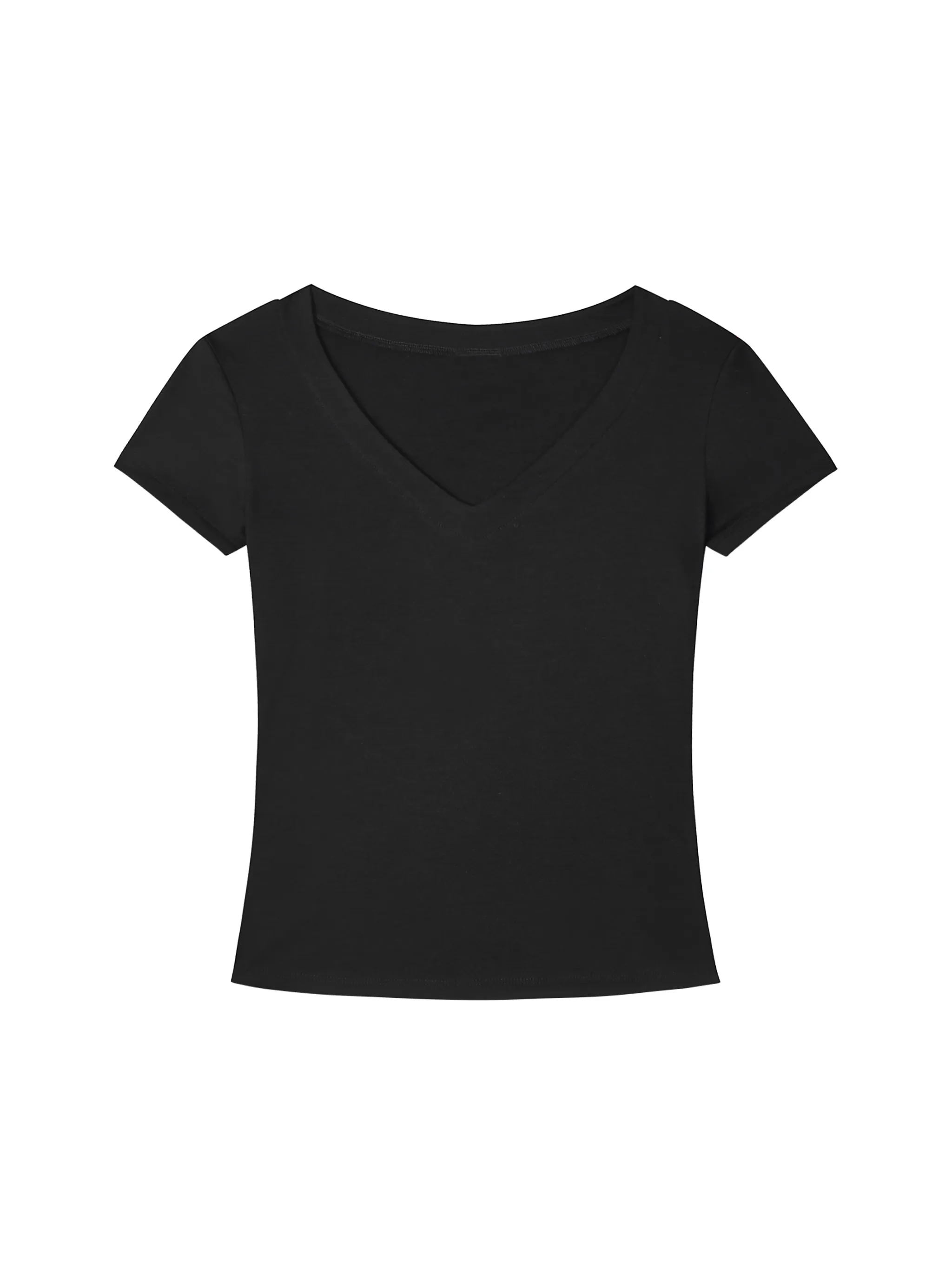 Tencel Slim Fit V-Neck T-Shirt