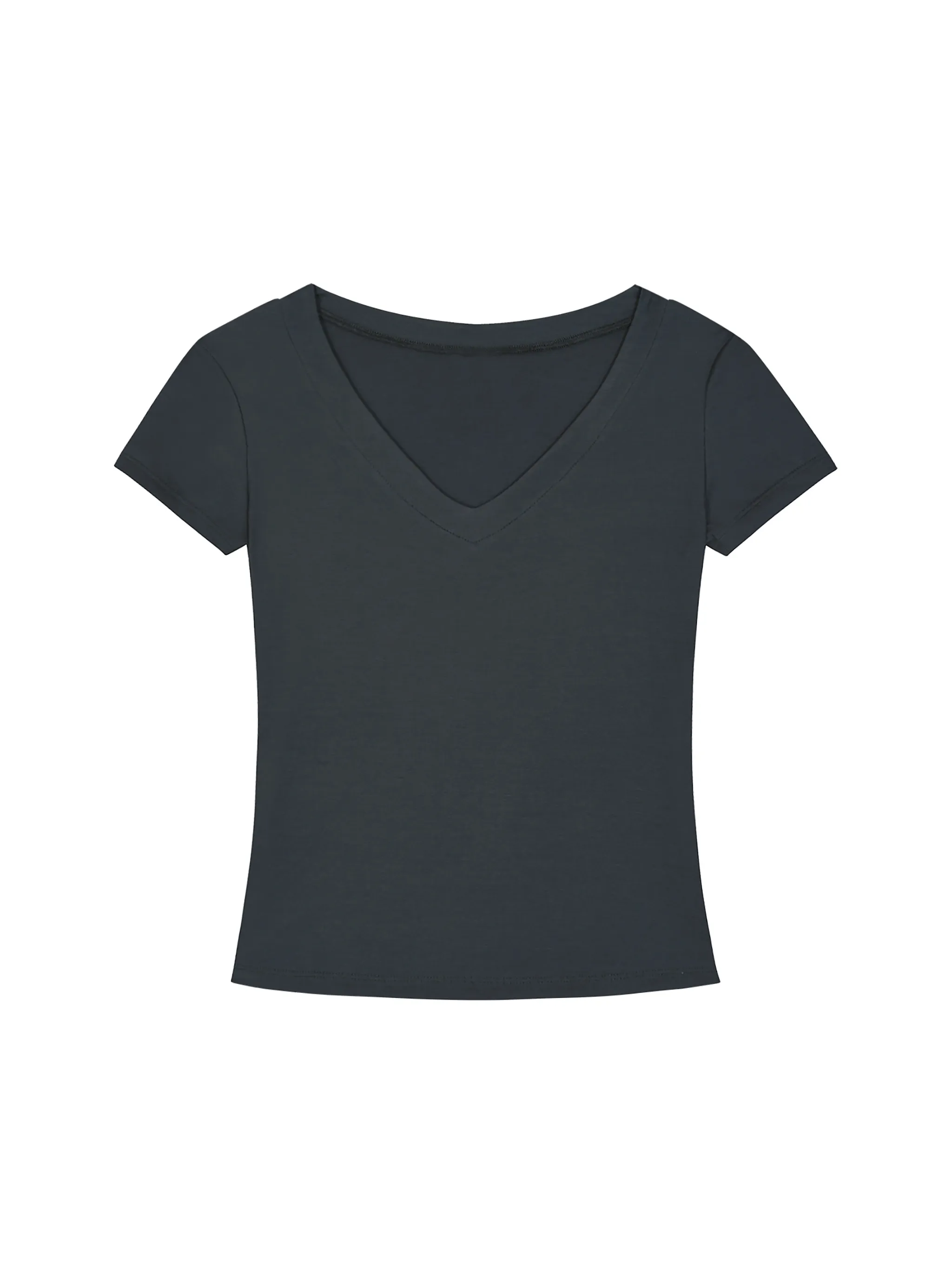 Tencel Slim Fit V-Neck T-Shirt