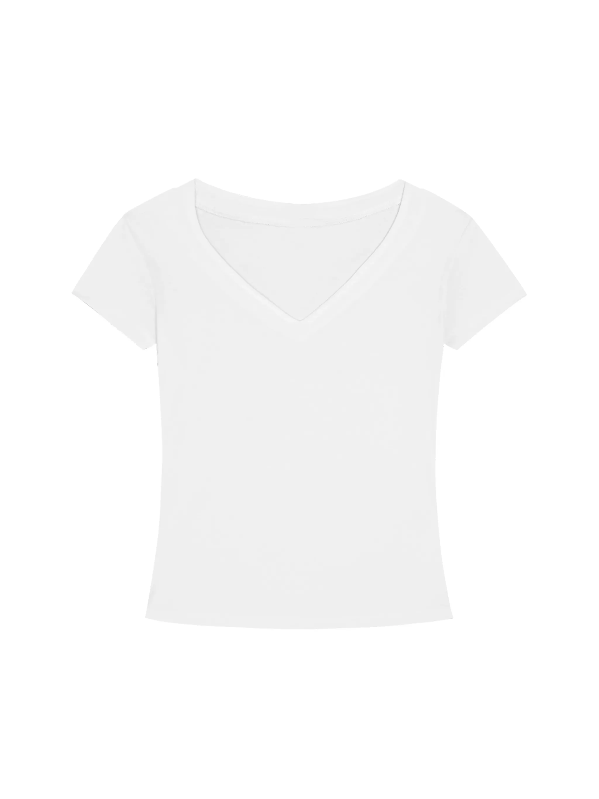 Tencel Slim Fit V-Neck T-Shirt
