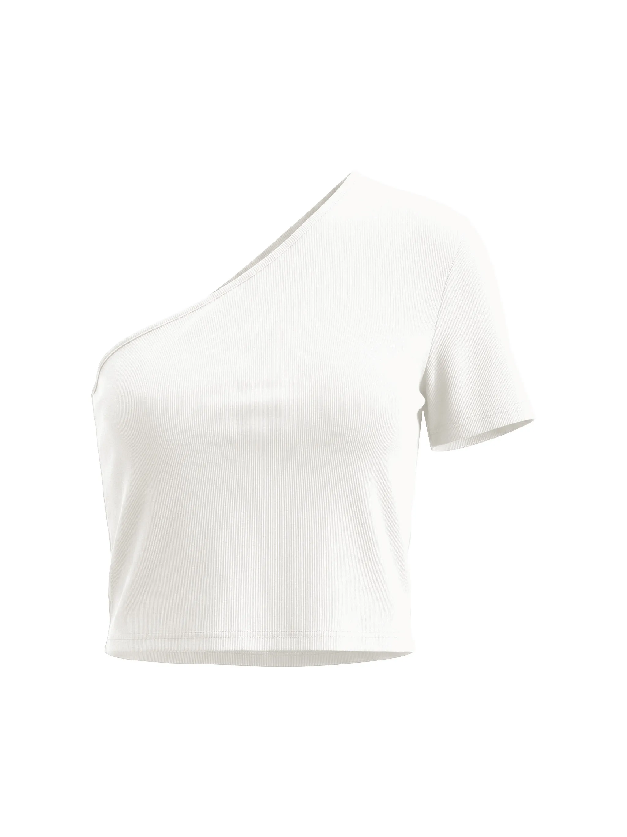 Women's One-Shoulder Crop T-Shirt