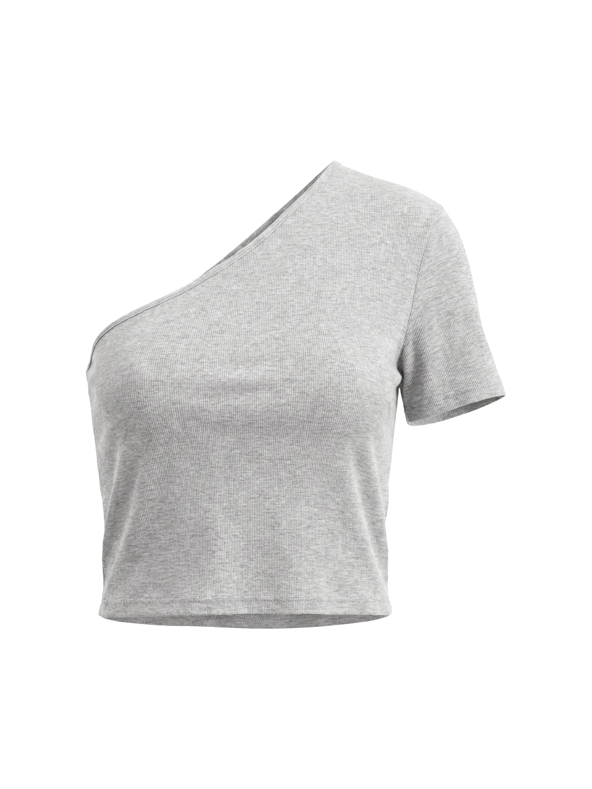 Women's One-Shoulder Crop T-Shirt