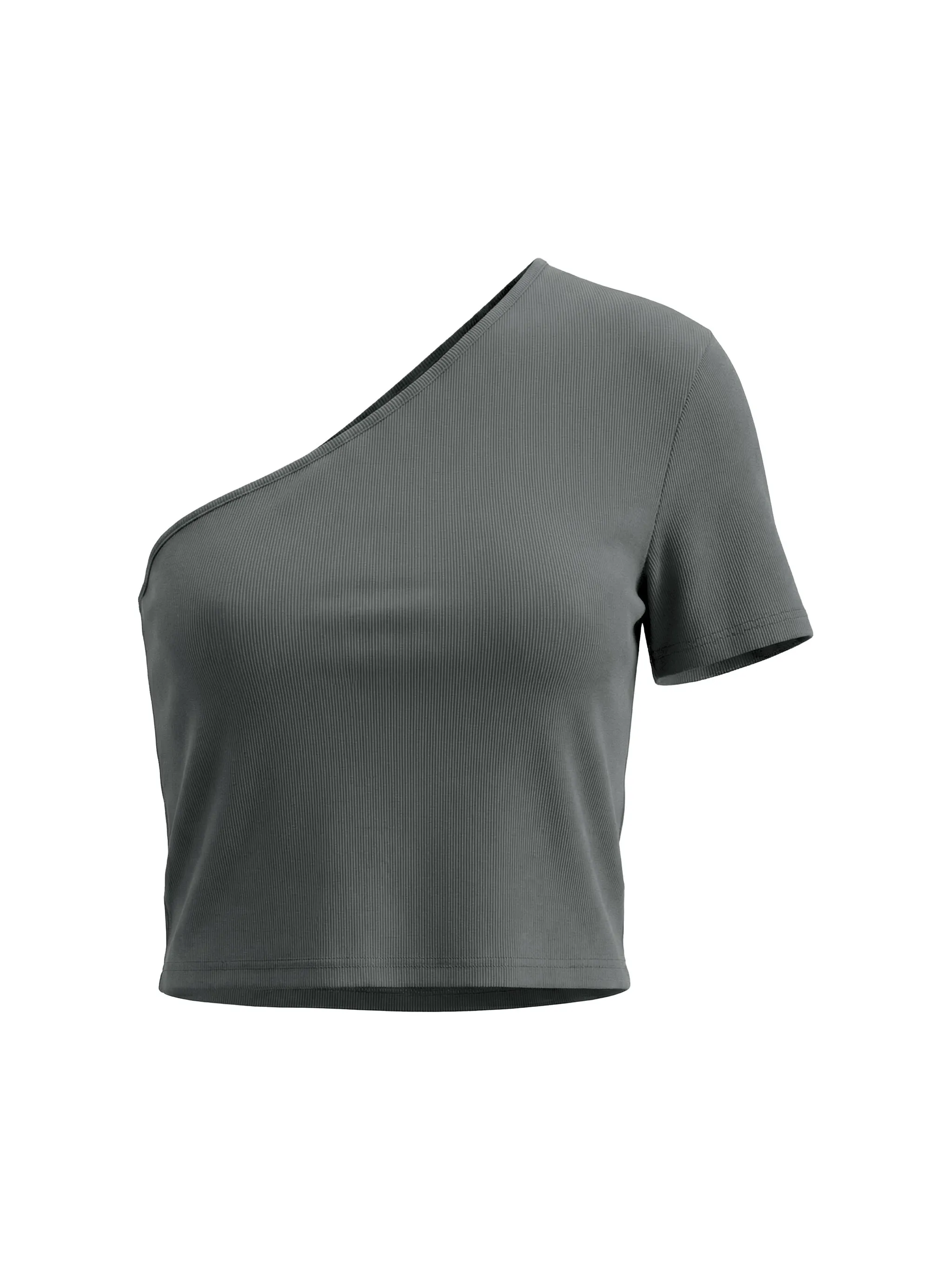 Women's One-Shoulder Crop T-Shirt