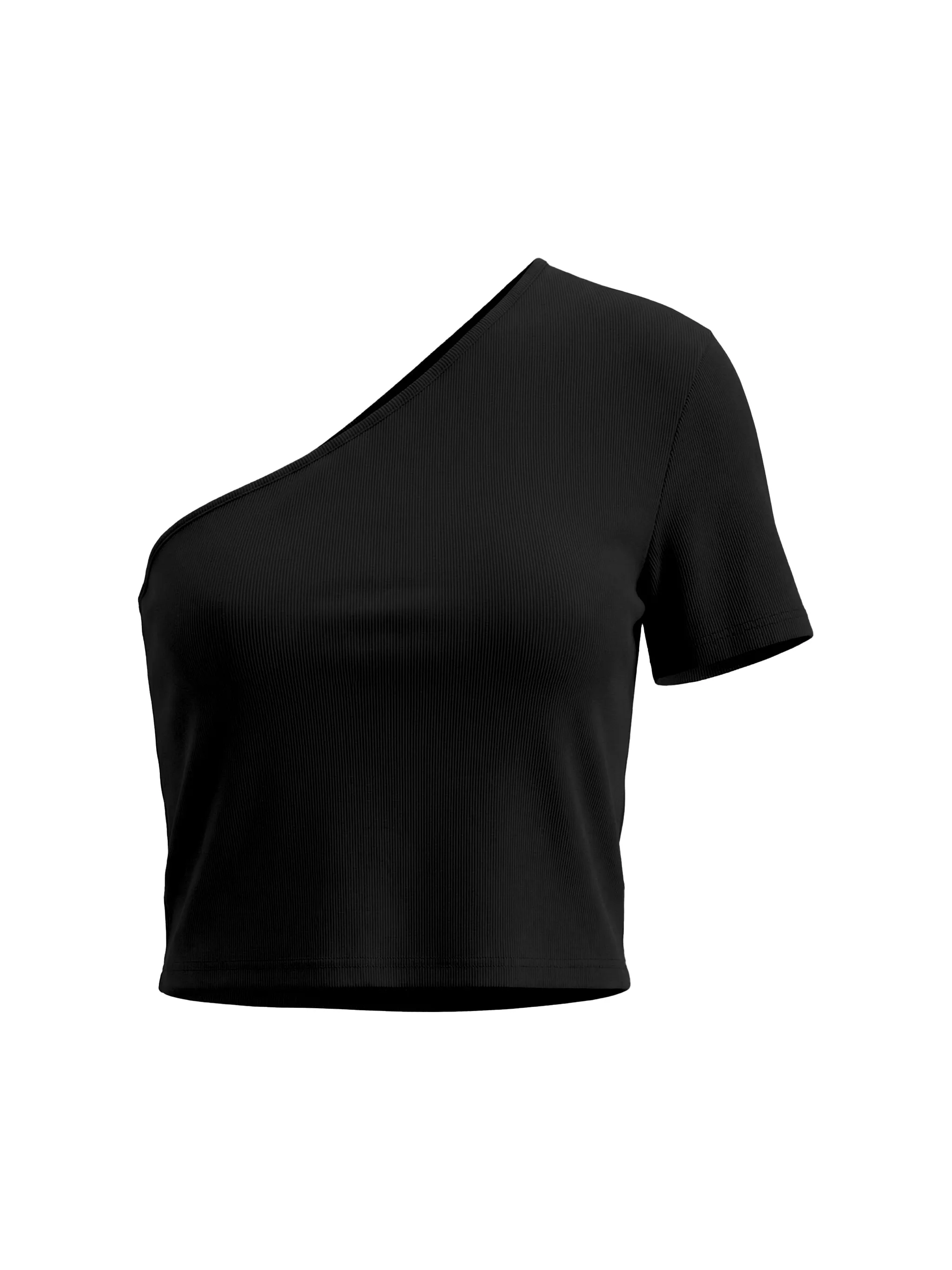 Women's One-Shoulder Crop T-Shirt