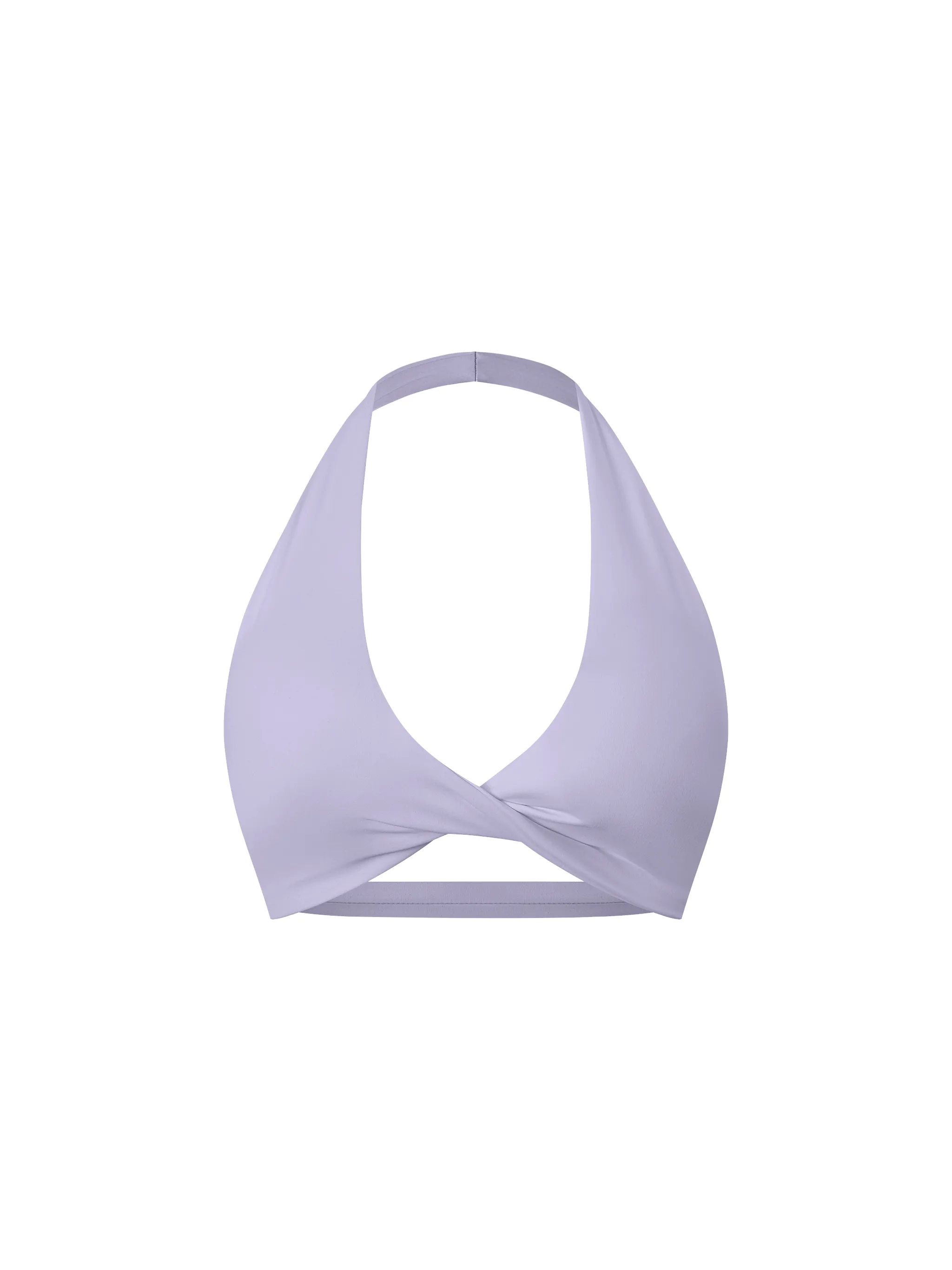Women's Pleated Halter Sports Bra