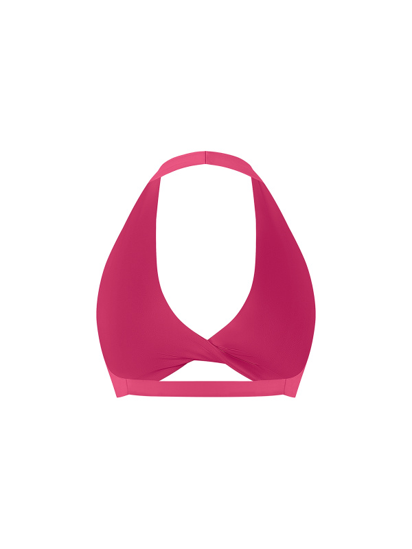 Women's Pleated Halter Sports Bra