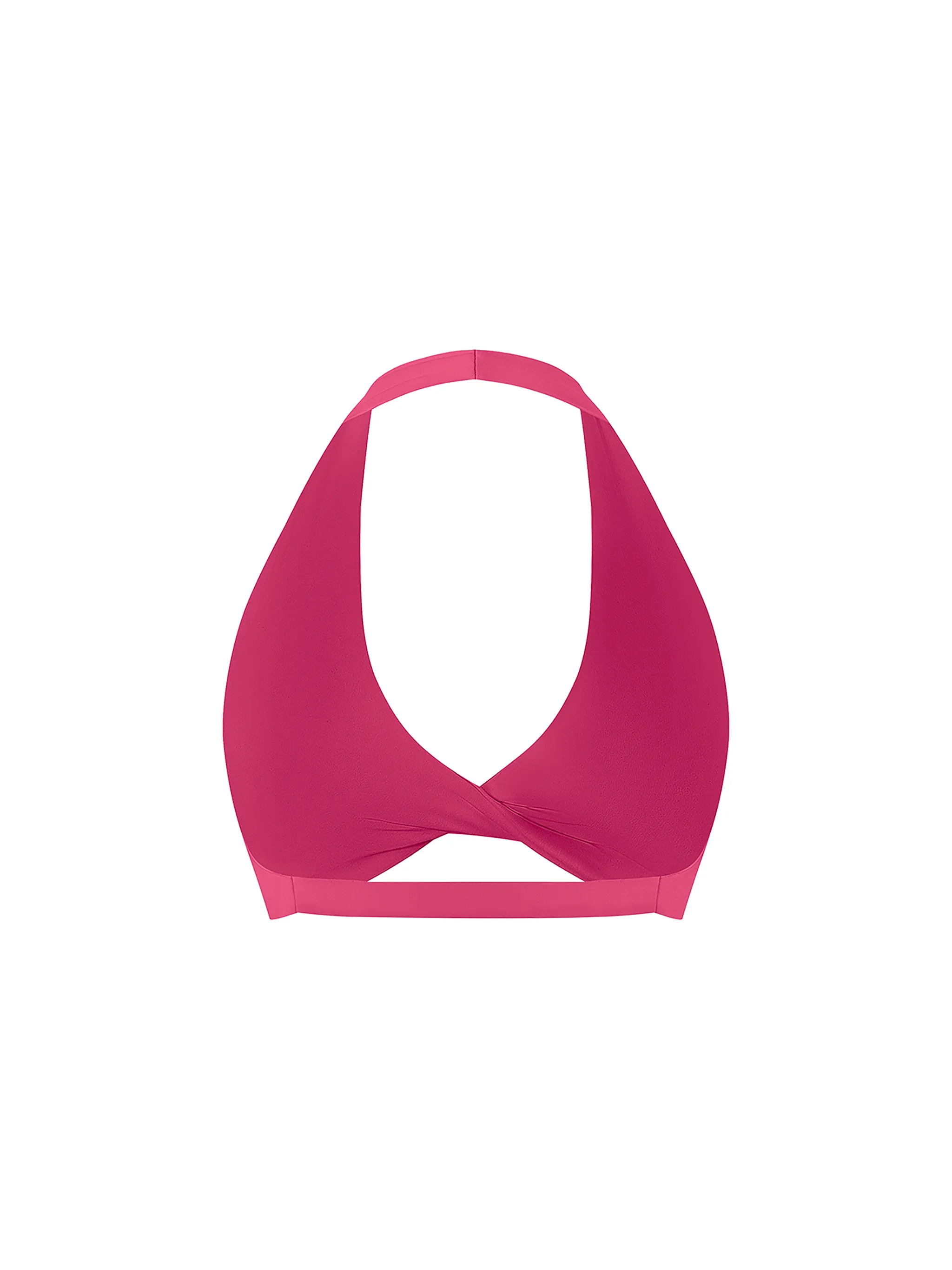 Women's Pleated Halter Sports Bra
