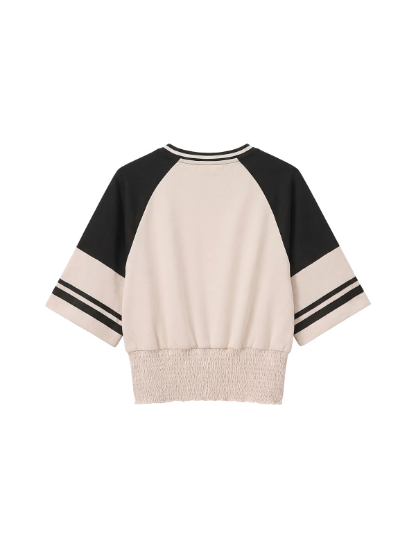 Women's Color Block Ruched T-Shirt