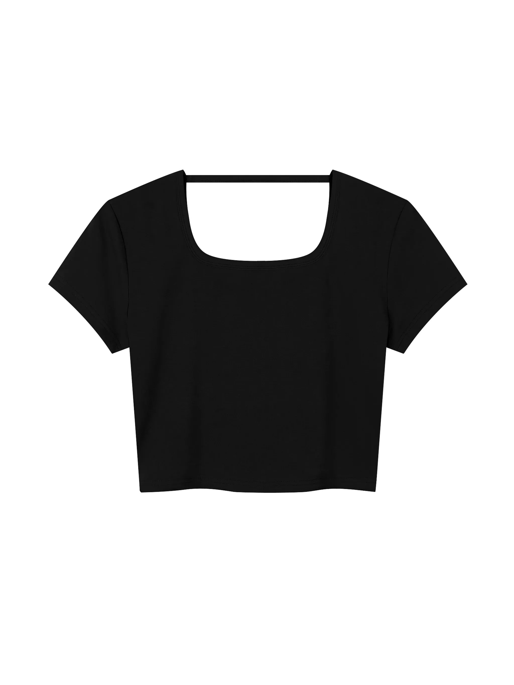 Women's Square Neck Crop T-Shirt