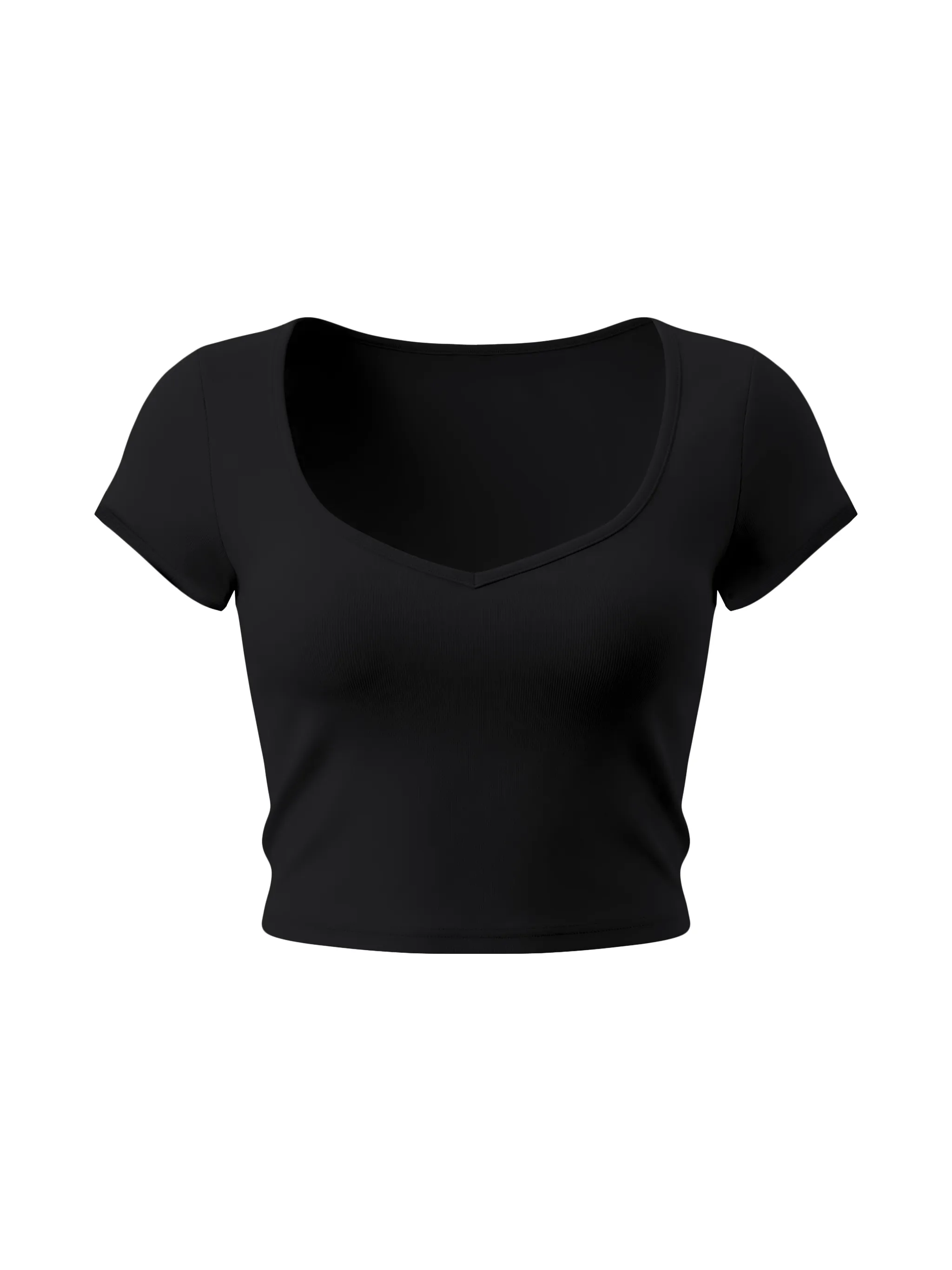 Women's Slim Cap Sleeve Crop T-Shirt