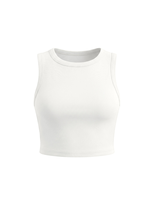 Women's Tight Crewneck Crop Tank Top
