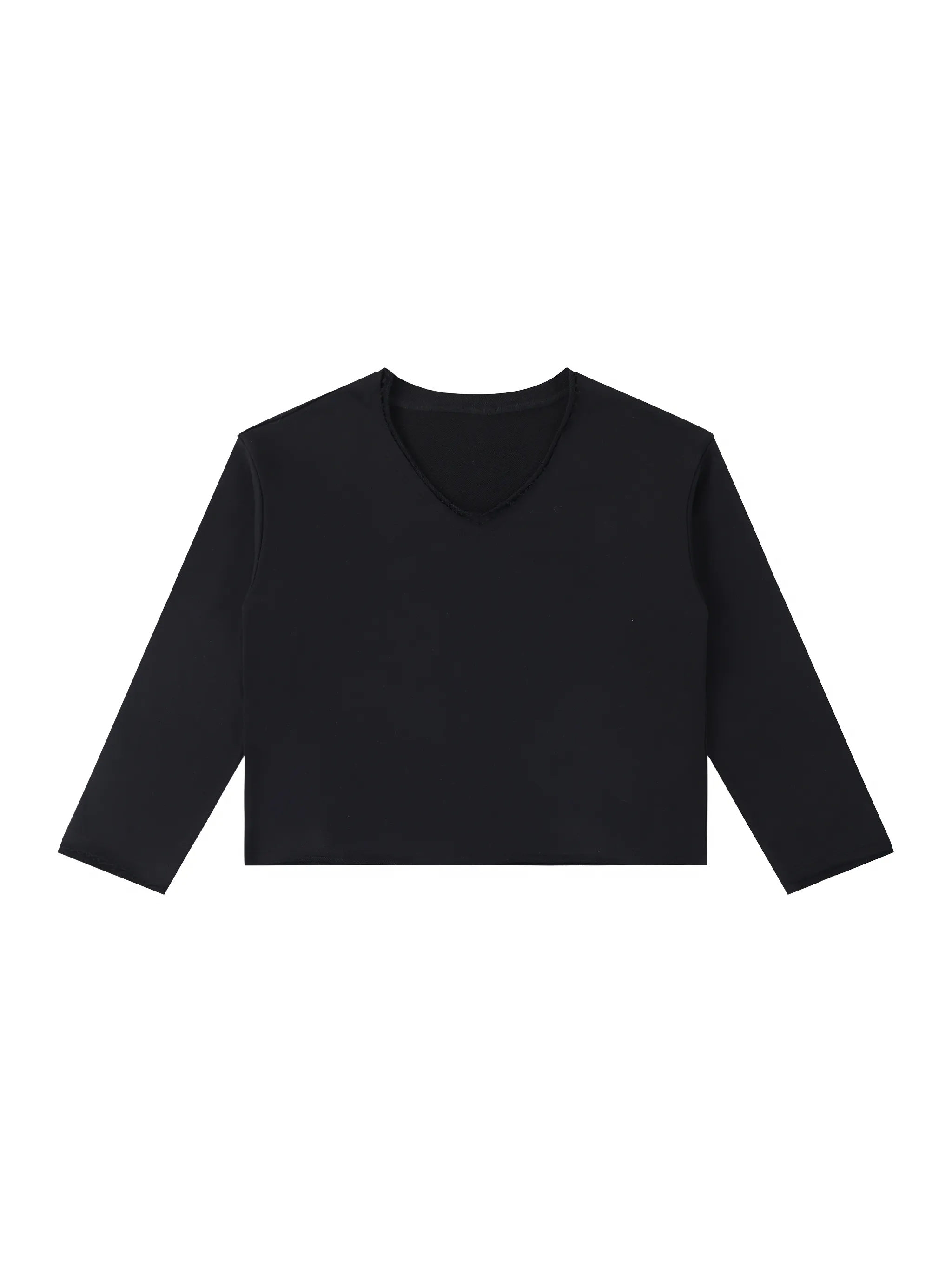 Women's Raw Hem Long Sleeve T-Shirt