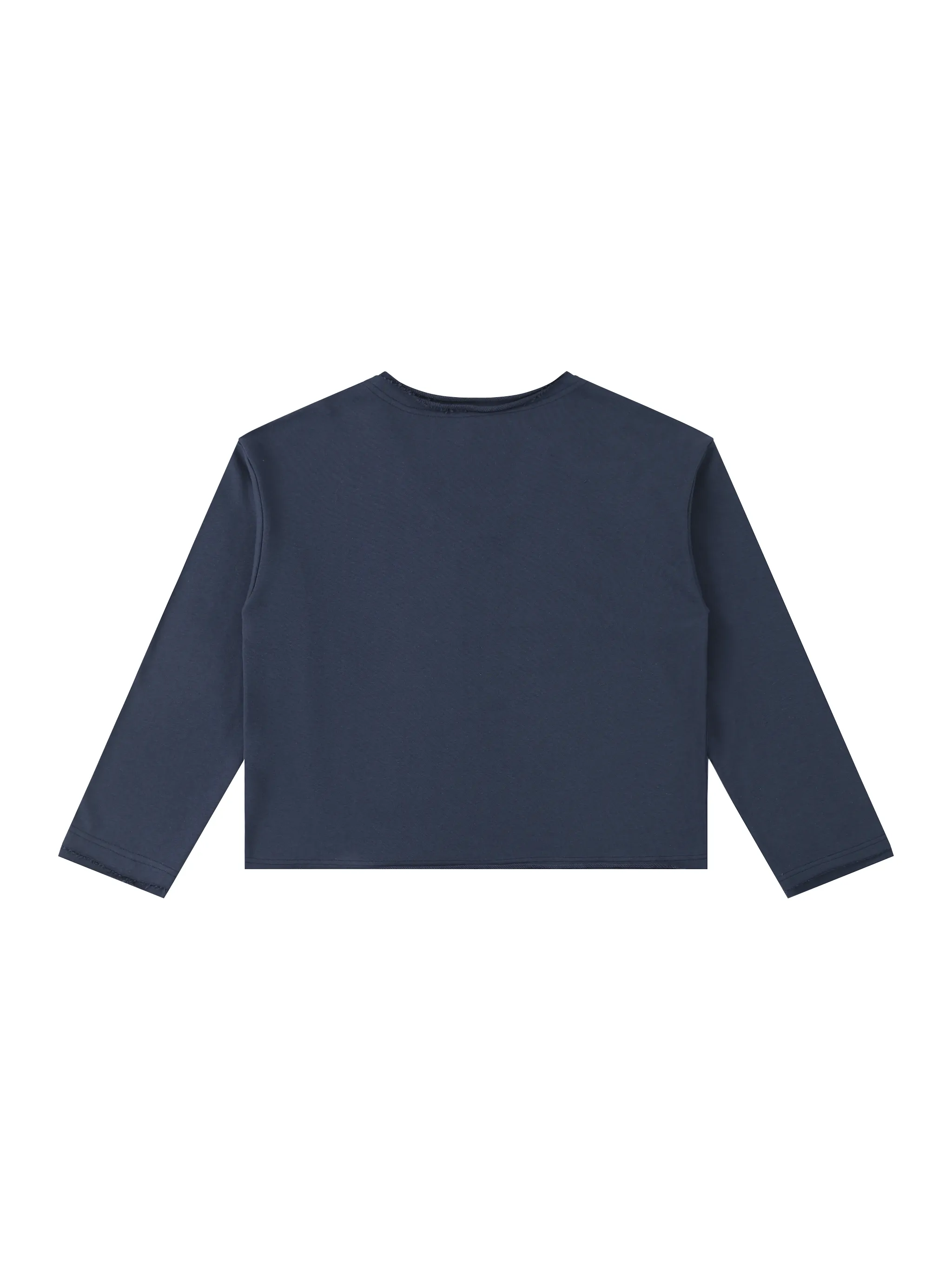 Women's Raw Hem Long Sleeve T-Shirt