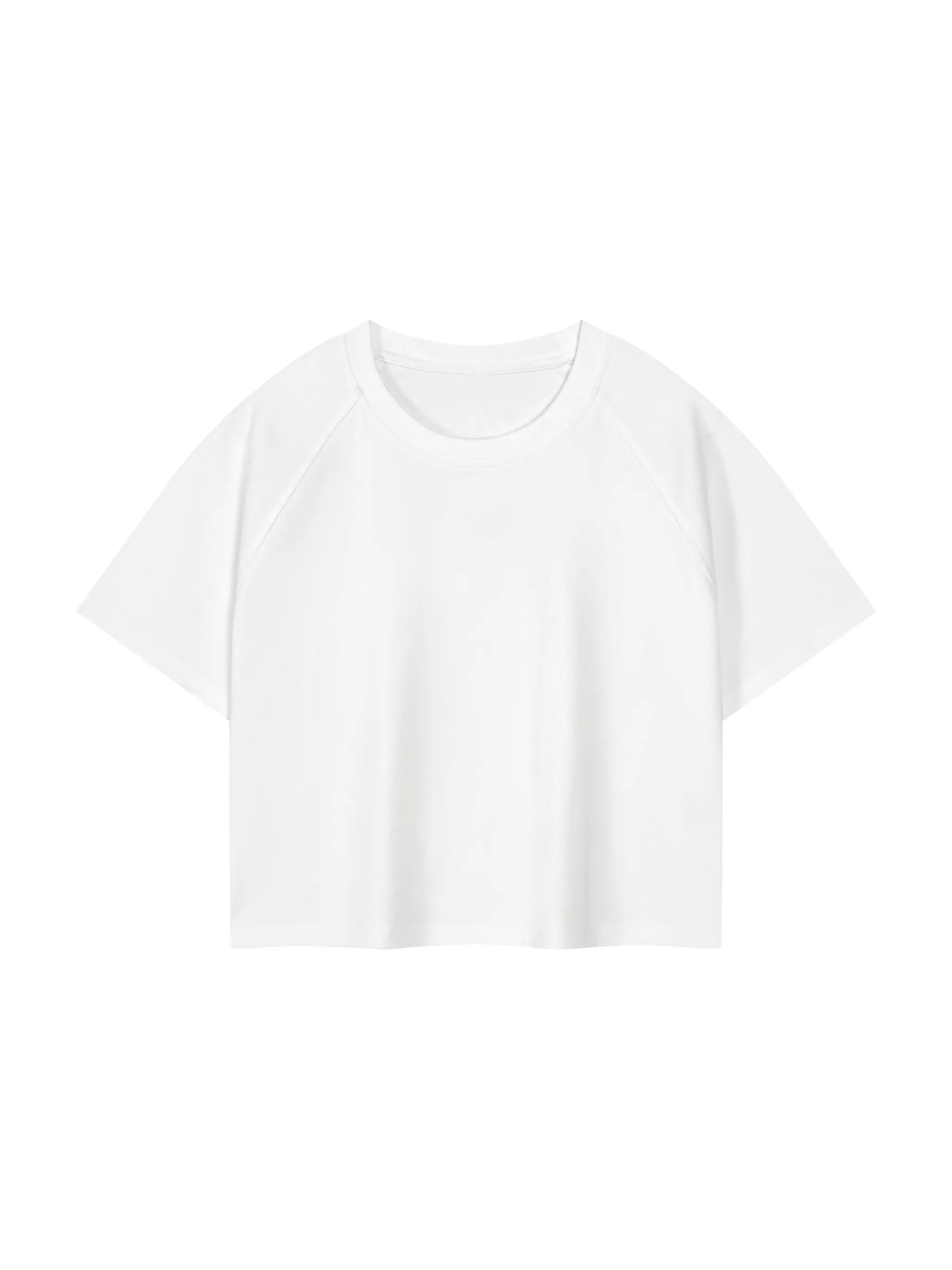 Women's Mineral Wash Raglan Crop T-Shirt
