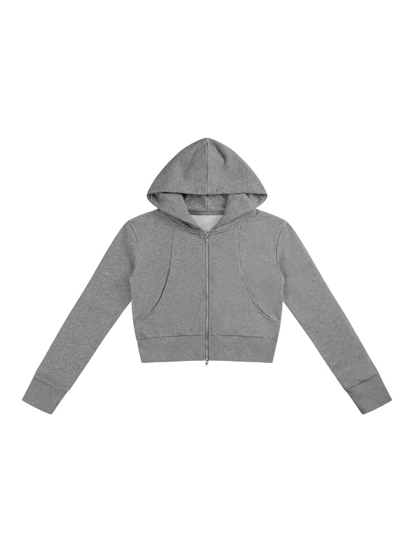 Women’s Slim Crop Full Zip Hoodie