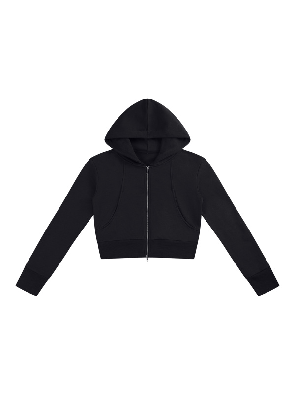 Women’s Slim Crop Full Zip Hoodie