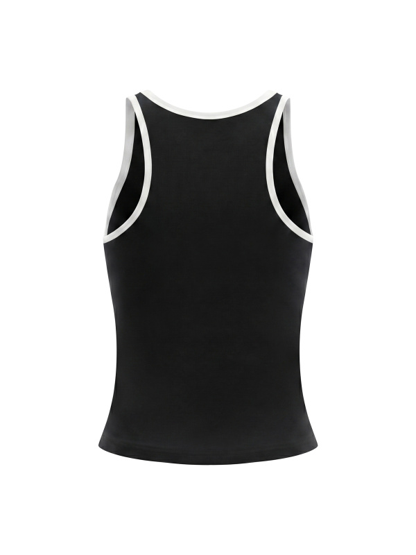 Women's Color Block Cropped Tank Top
