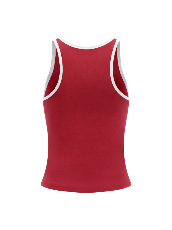 Women's Color Block Cropped Tank Top