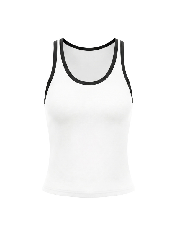 Women's Color Block Cropped Tank Top