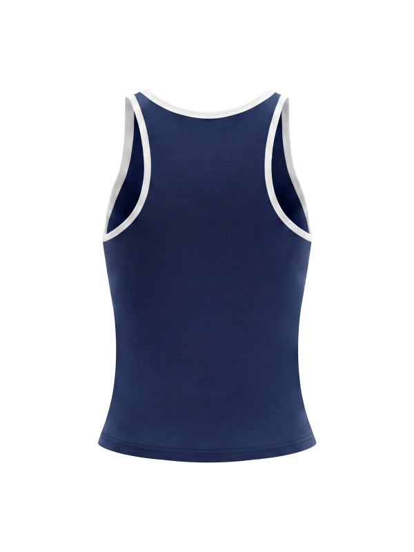 Women's Color Block Cropped Tank Top