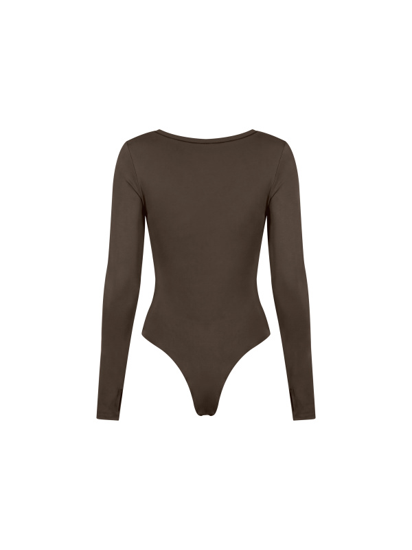 Women's Tight Long Sleeve Yoga Bodysuit