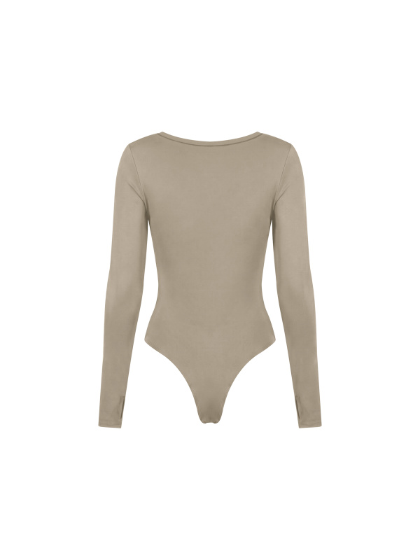 Women's Tight Long Sleeve Yoga Bodysuit
