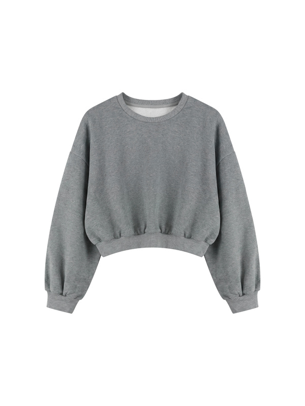 Women's Boxy Cropped Crewneck Sweatshirt