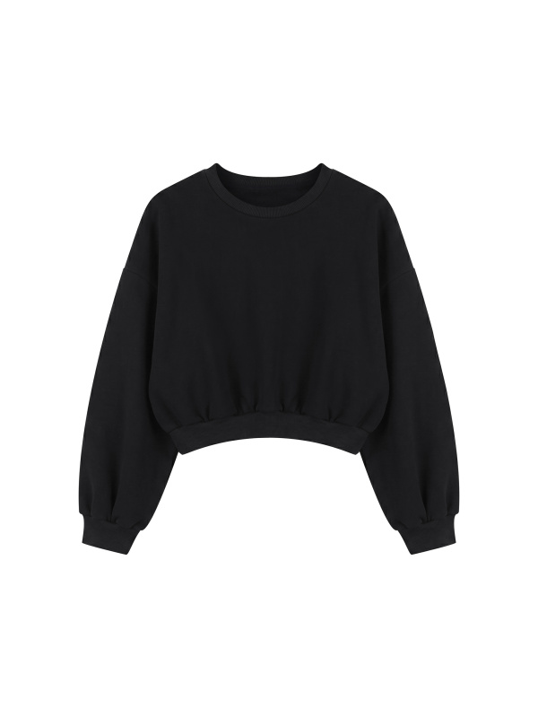 Women's Boxy Cropped Crewneck Sweatshirt