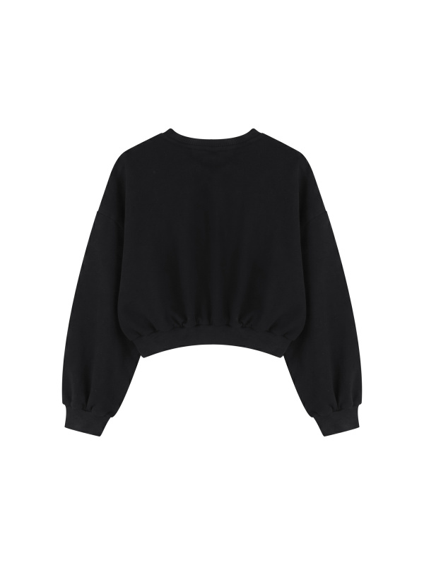 Women's Boxy Cropped Crewneck Sweatshirt