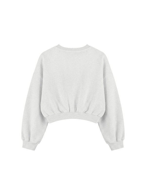 Women's Boxy Cropped Crewneck Sweatshirt