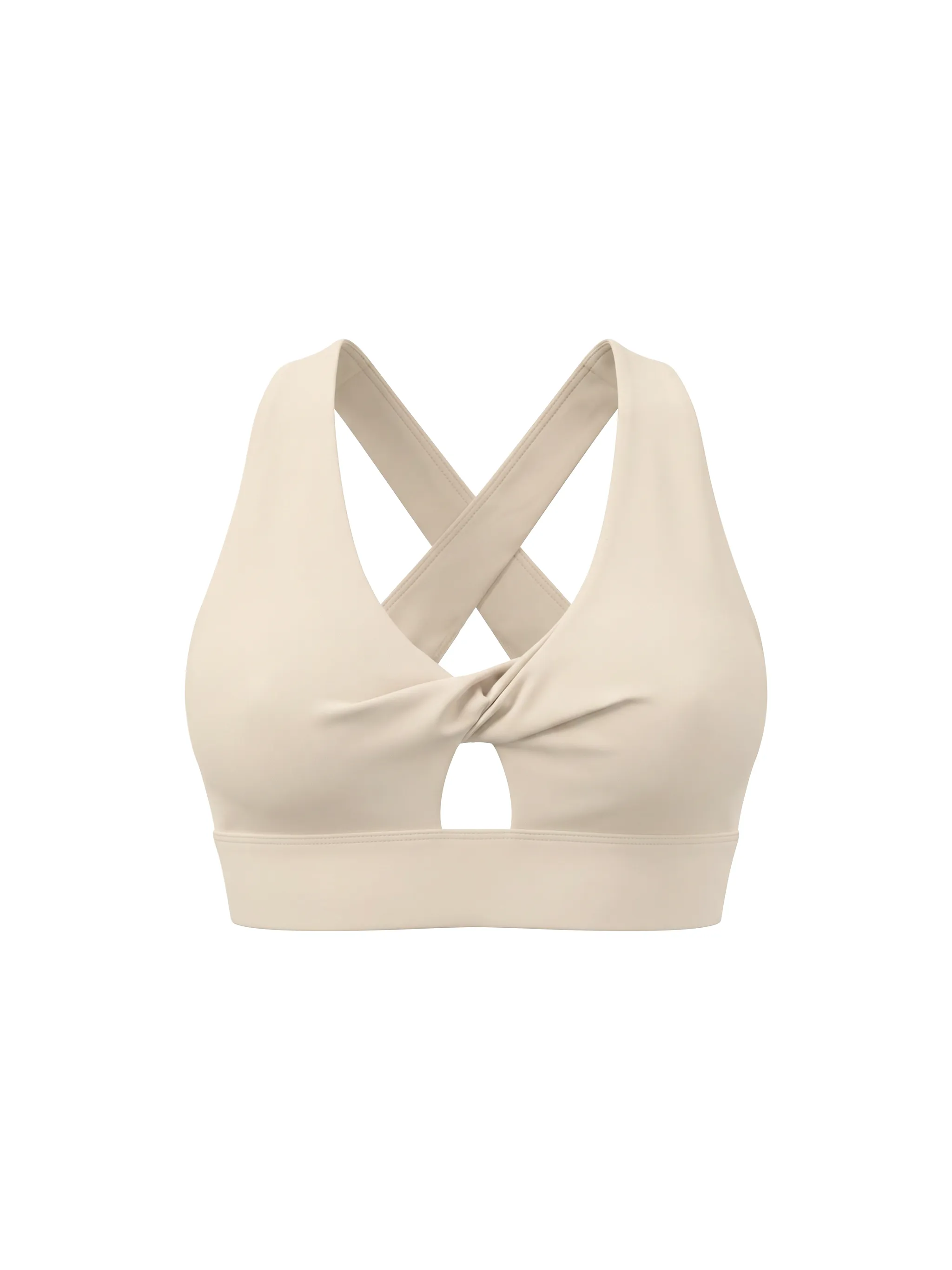 Women's Twist Front V-Neck Sports Bra