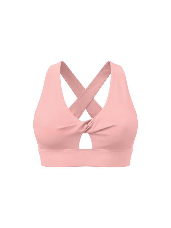 Women's Twist Front V-Neck Sports Bra