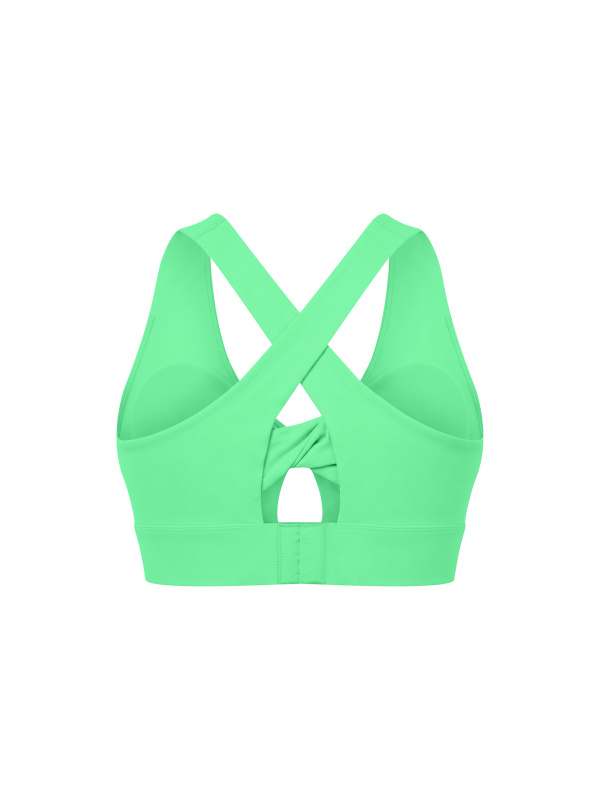 Women's Twist Front V-Neck Sports Bra