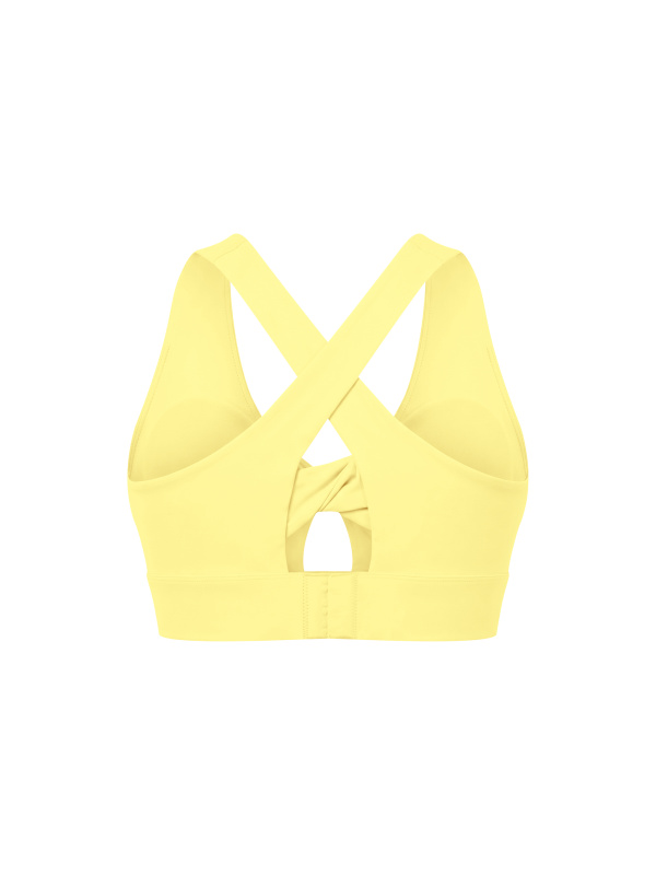 Women's Twist Front V-Neck Sports Bra