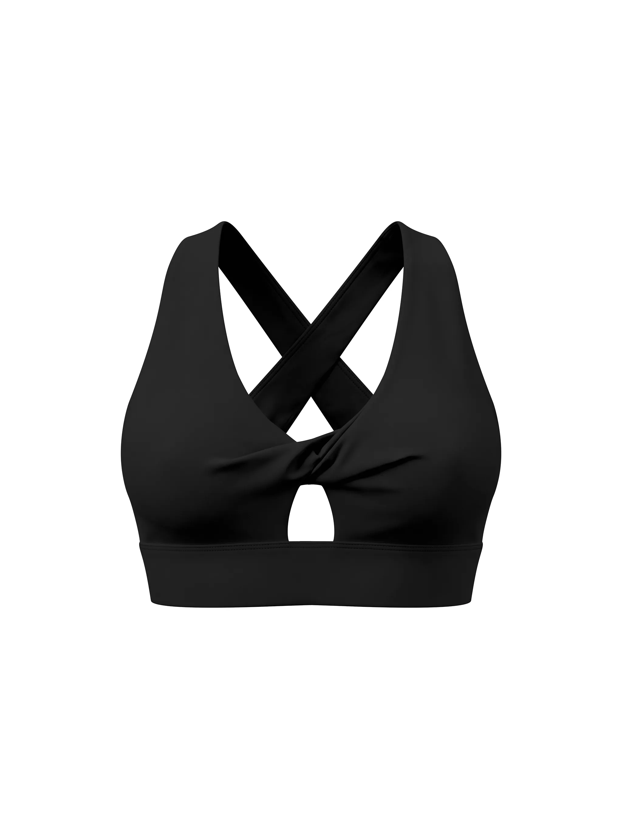 Women's Twist Front V-Neck Sports Bra