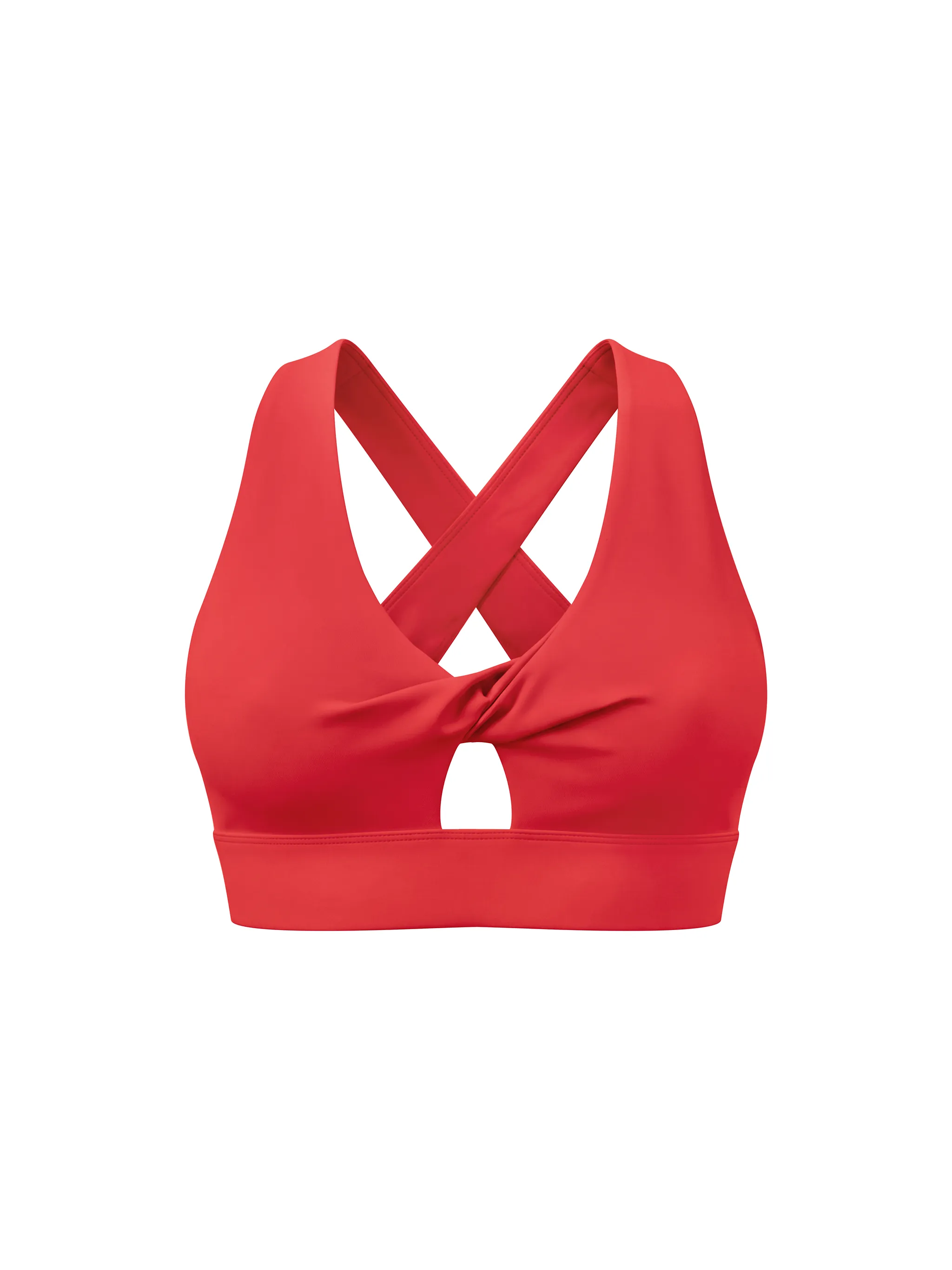 Women's Twist Front V-Neck Sports Bra