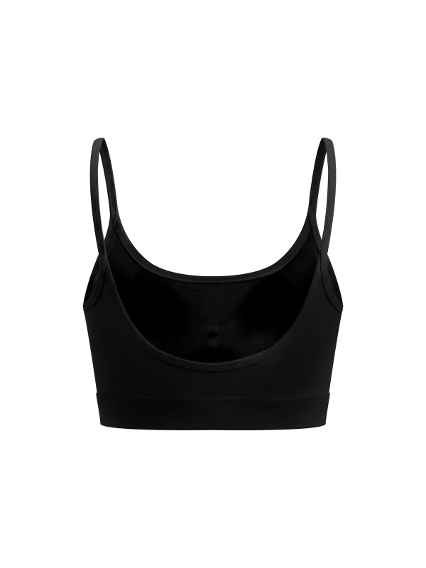Women's Solid U-Neck Sports Bra