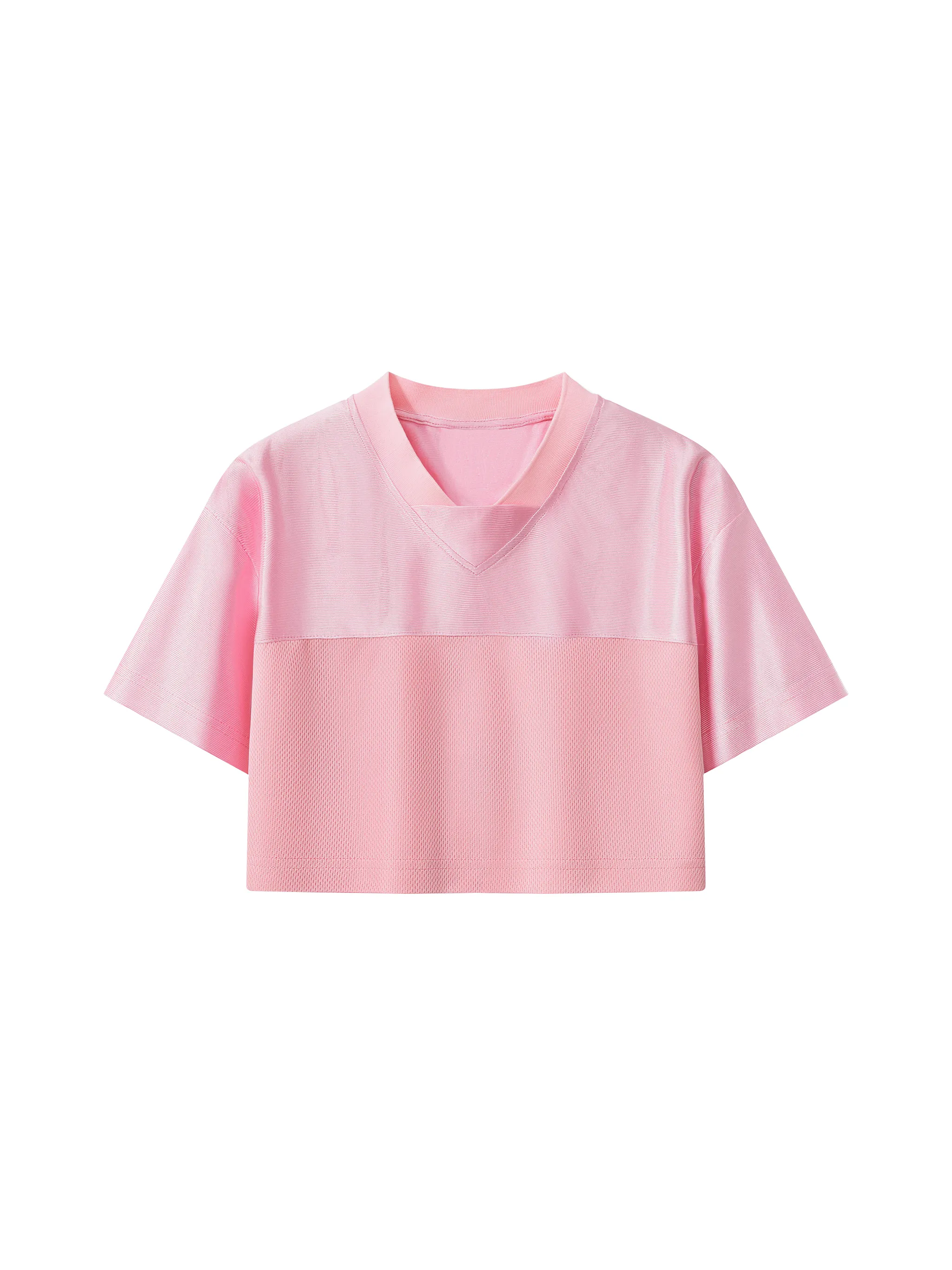 Women’s Cropped Paneled V-Neck Jersey