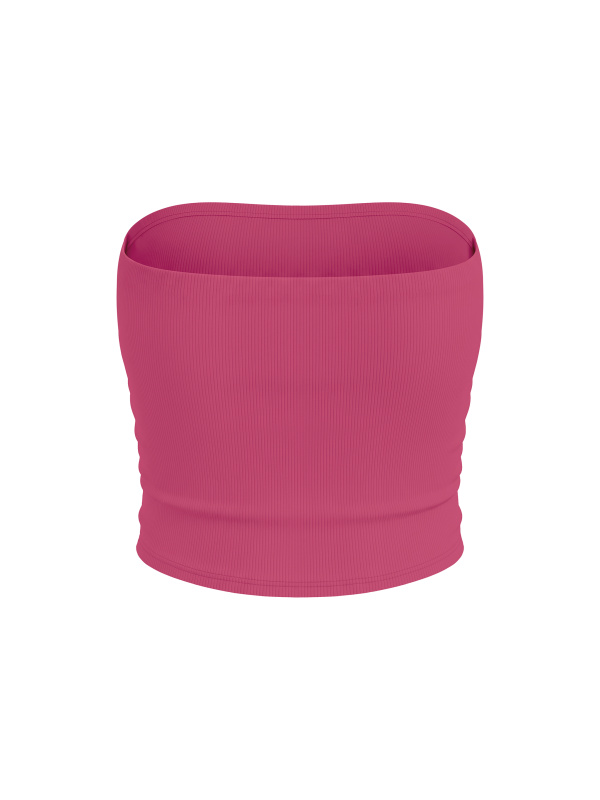 Women’s Ruched Cropped Yoga Tube Top