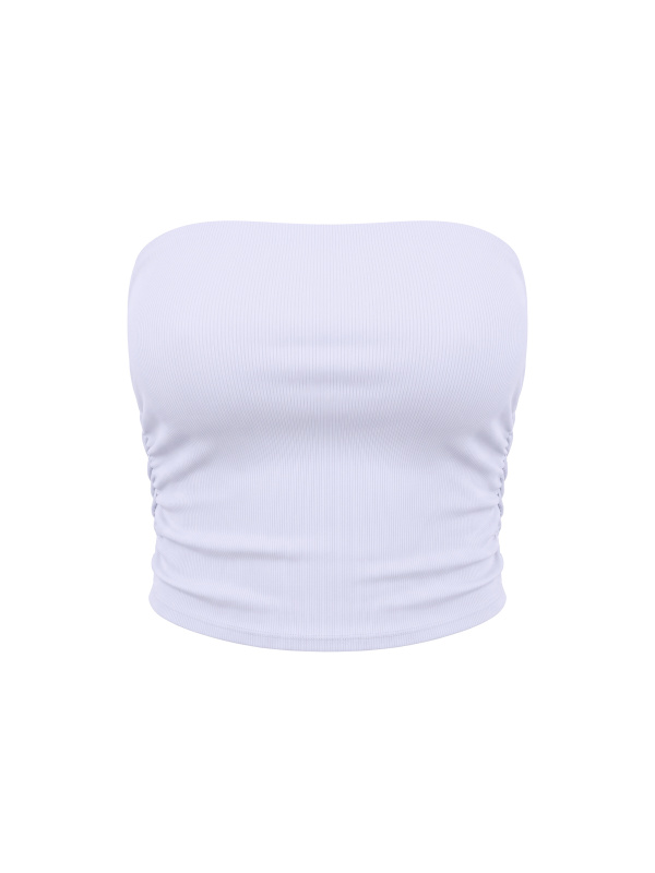 Women’s Ruched Cropped Yoga Tube Top
