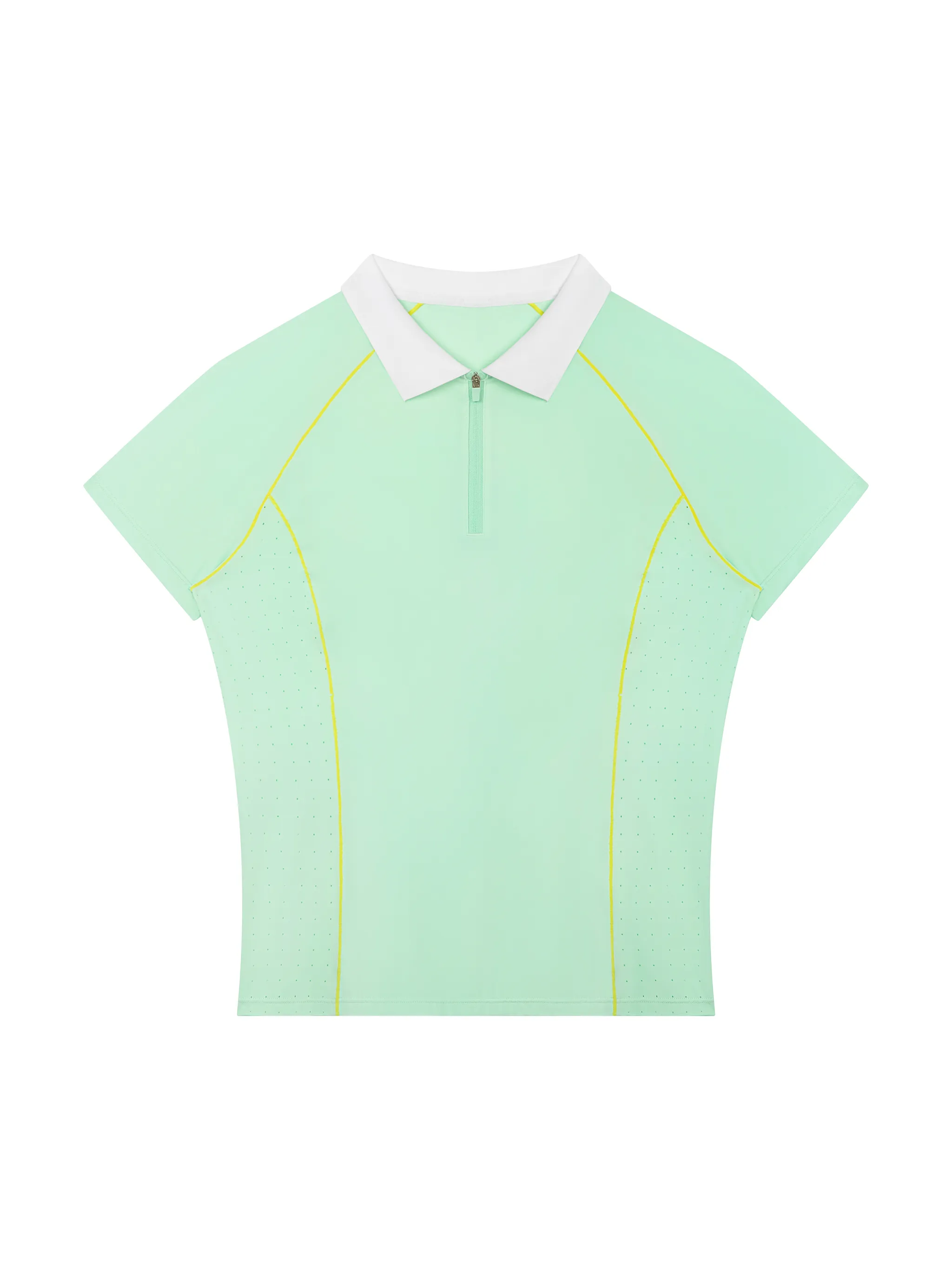 Women’s Slim Fit Quarter-Zip Polo Shirt