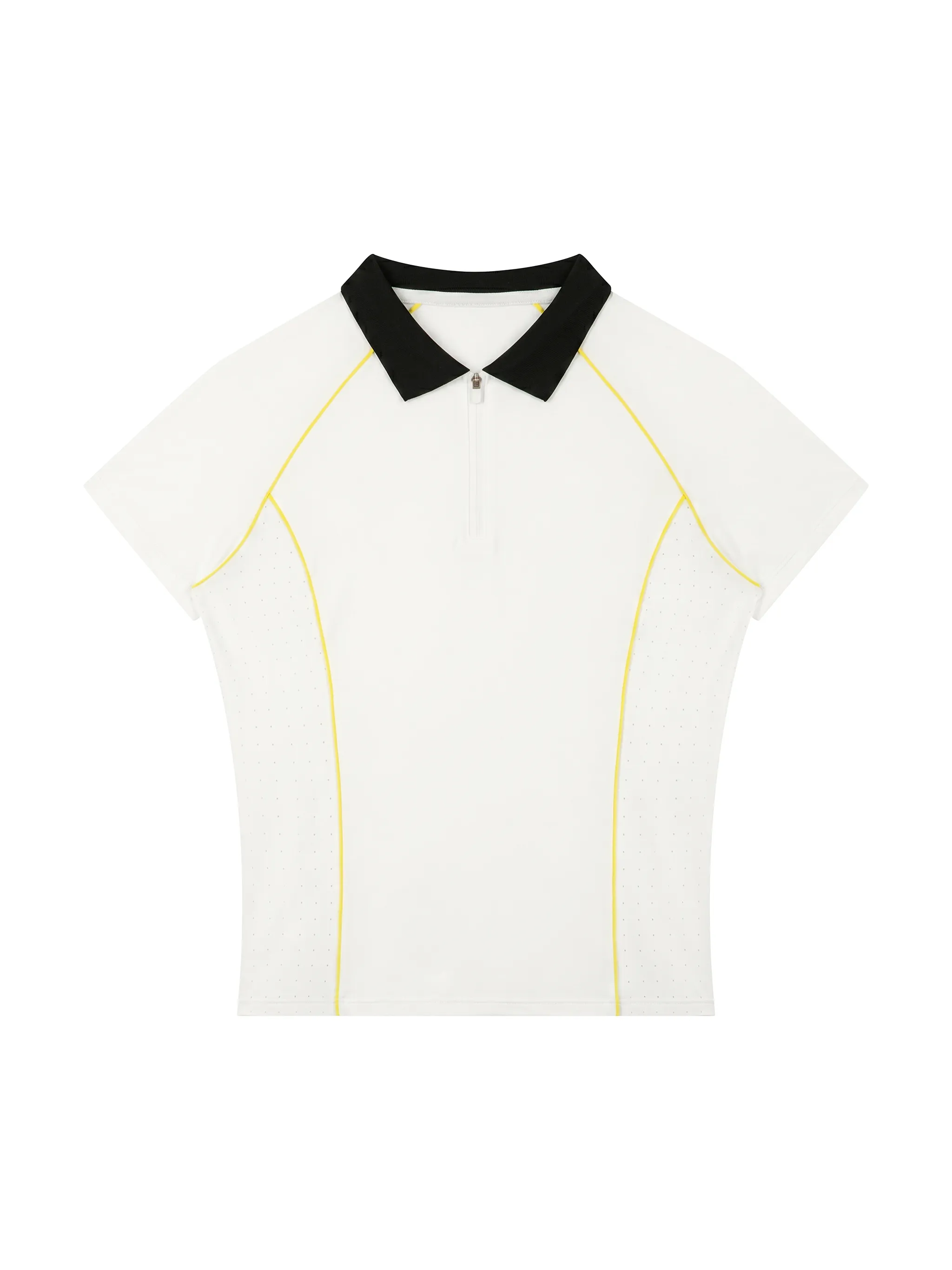 Women’s Slim Fit Quarter-Zip Polo Shirt