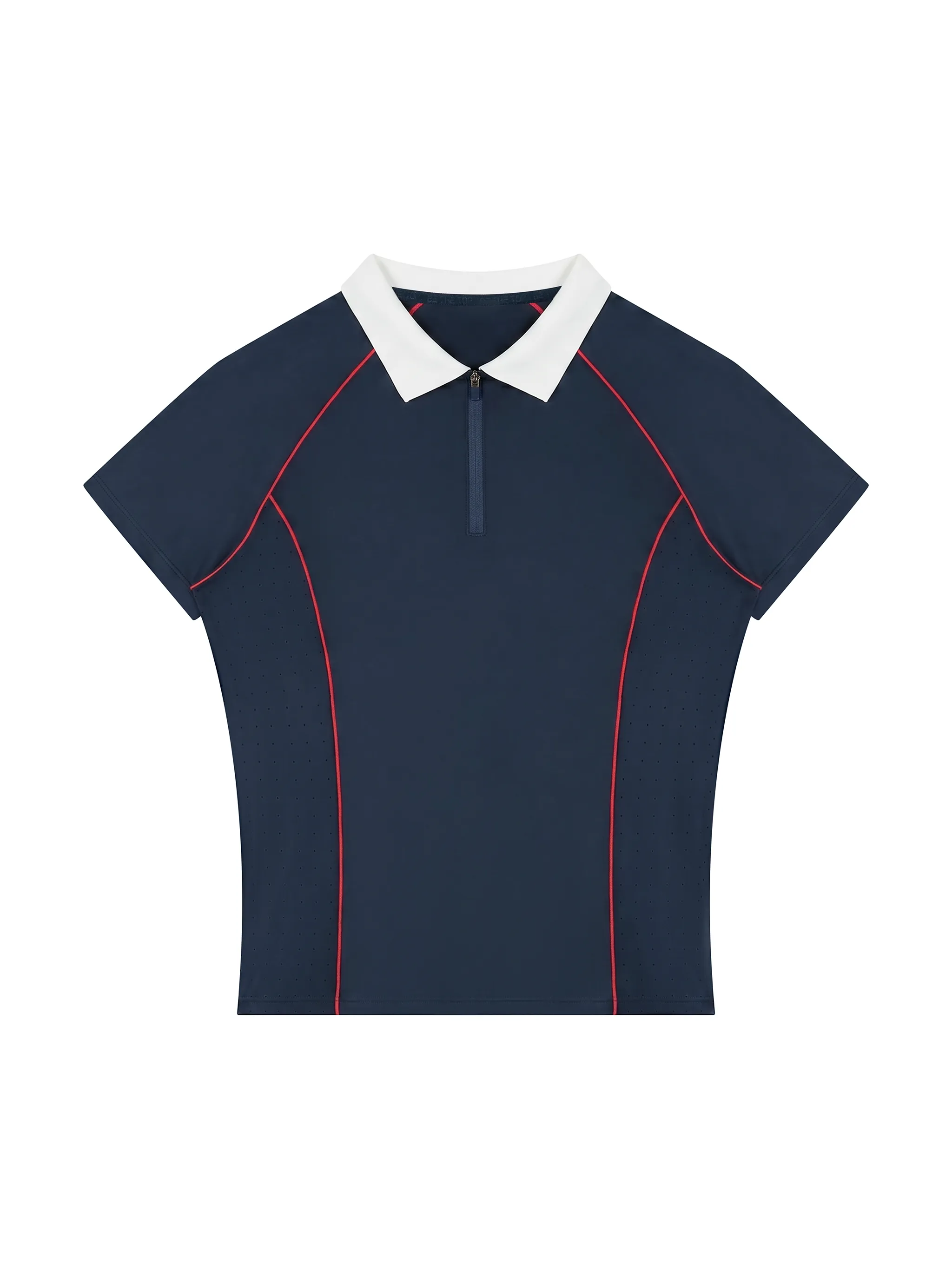 Women’s Slim Fit Quarter-Zip Polo Shirt