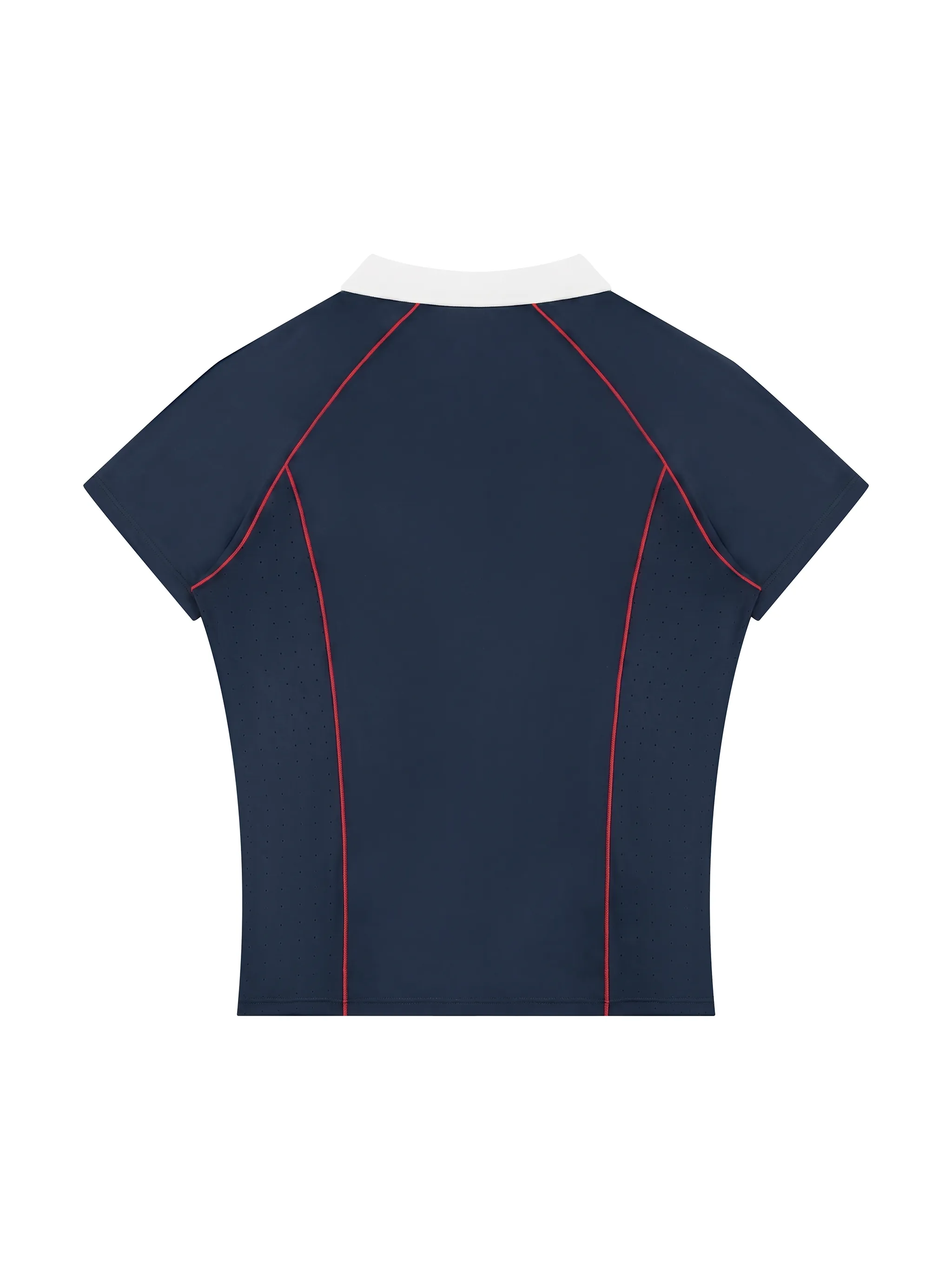 Women’s Slim Fit Quarter-Zip Polo Shirt